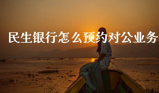 民生银行怎么预约对公业务_https://wap.kuaijiepai.net_外汇交易_第1张