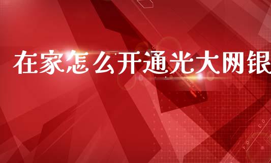 在家怎么开通光大网银_https://wap.kuaijiepai.net_外汇交易_第1张