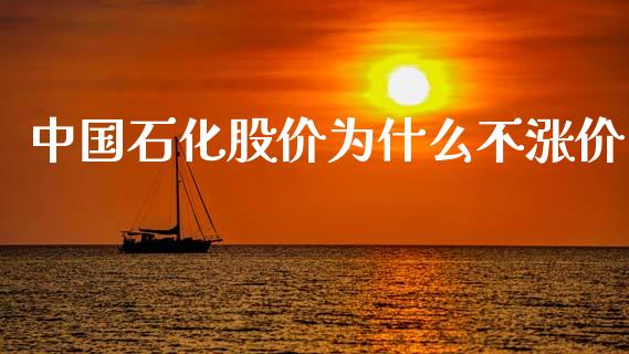 中国石化股价为什么不涨价_https://wap.kuaijiepai.net_金融科技_第1张