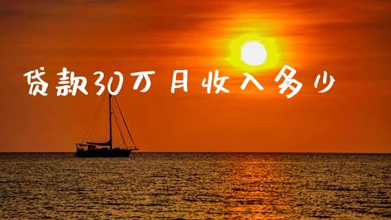 贷款30万月收入多少_https://wap.kuaijiepai.net_财务风控_第1张