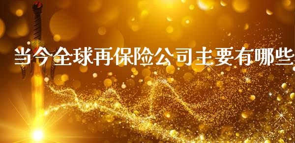 当今全球再保险公司主要有哪些_https://wap.kuaijiepai.net_财务风控_第1张