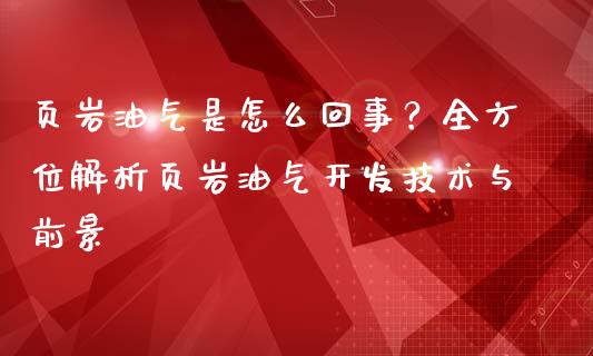 页岩油气是怎么回事？全方位解析页岩油气开发技术与前景_https://wap.kuaijiepai.net_财务风控_第1张