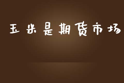 玉米是期货市场_https://wap.kuaijiepai.net_财务咨询_第1张