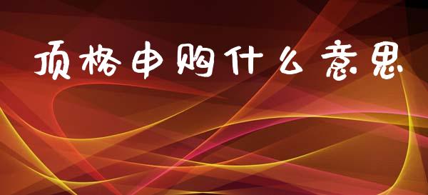 顶格申购什么意思_https://wap.kuaijiepai.net_财务咨询_第1张
