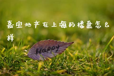 嘉宝地产在上海的楼盘怎么样_https://wap.kuaijiepai.net_财务咨询_第1张