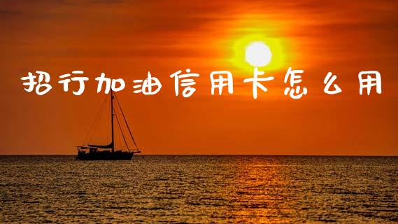 招行加油信用卡怎么用_https://wap.kuaijiepai.net_外汇交易_第1张