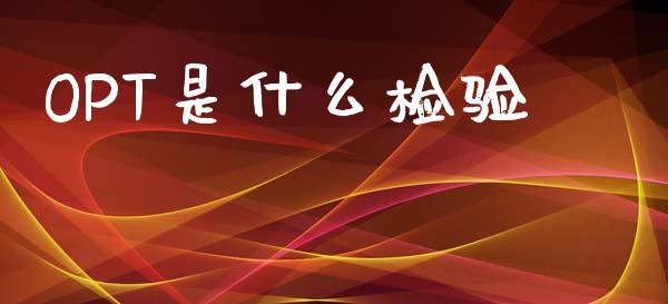 OPT是什么检验_https://wap.kuaijiepai.net_财务风控_第1张