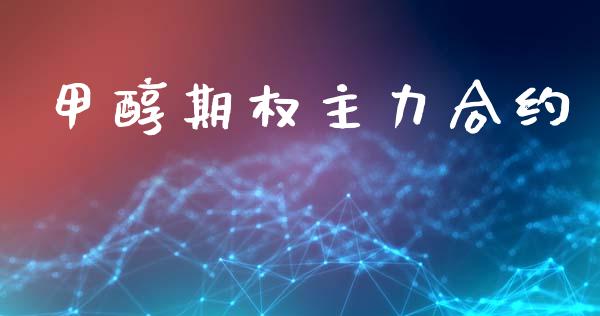 甲醇期权主力合约_https://wap.kuaijiepai.net_财务咨询_第1张
