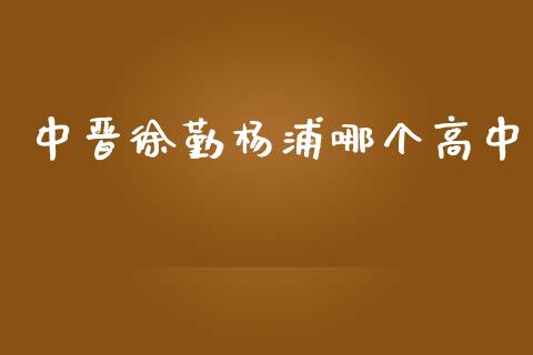 中晋徐勤杨浦哪个高中_https://wap.kuaijiepai.net_外汇交易_第1张