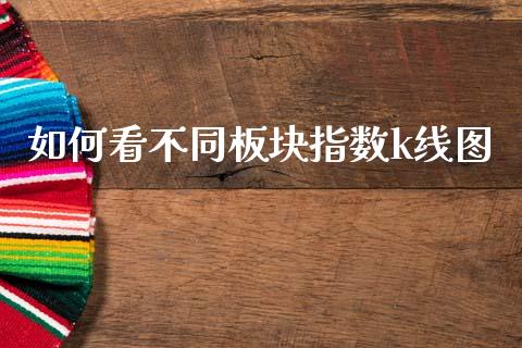 如何看不同板块指数k线图_https://wap.kuaijiepai.net_财务风控_第1张