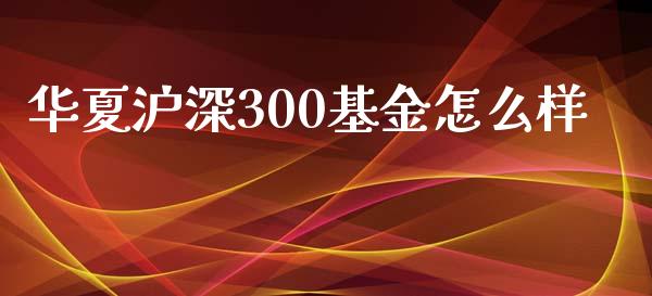 华夏沪深300基金怎么样_https://wap.kuaijiepai.net_财务风控_第1张