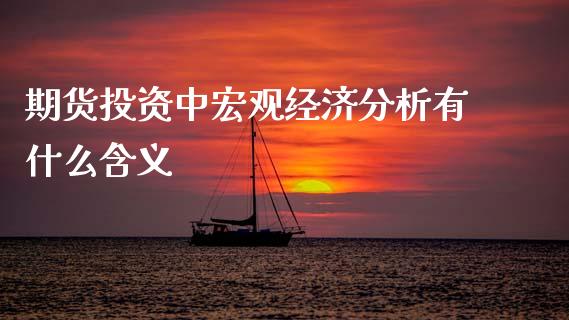 期货投资中宏观经济分析有什么含义_https://wap.kuaijiepai.net_财务咨询_第1张
