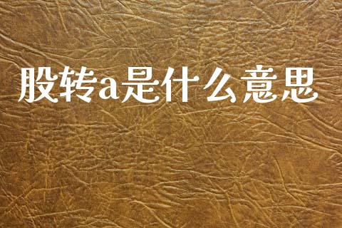 股转a是什么意思_https://wap.kuaijiepai.net_财务风控_第1张