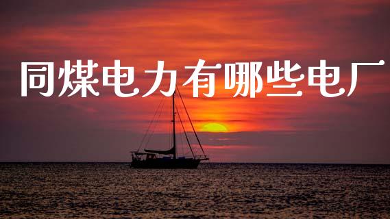 同煤电力有哪些电厂_https://wap.kuaijiepai.net_财务风控_第1张
