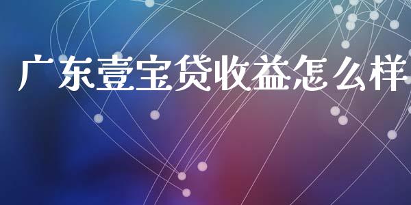广东壹宝贷收益怎么样_https://wap.kuaijiepai.net_外汇交易_第1张