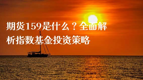 期货159是什么？全面解析指数基金投资策略_https://wap.kuaijiepai.net_金融科技_第1张
