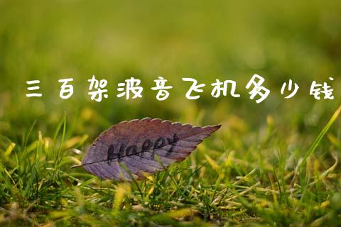 三百架波音飞机多少钱_https://wap.kuaijiepai.net_外汇交易_第1张