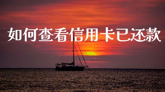 如何查看信用卡已还款_https://wap.kuaijiepai.net_金融科技_第1张