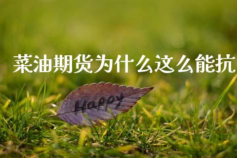 菜油期货为什么这么能抗_https://wap.kuaijiepai.net_金融科技_第1张
