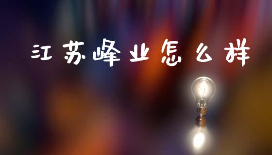 江苏峰业怎么样_https://wap.kuaijiepai.net_财务风控_第1张