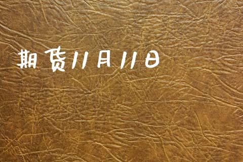 期货11月11日_https://wap.kuaijiepai.net_外汇交易_第1张