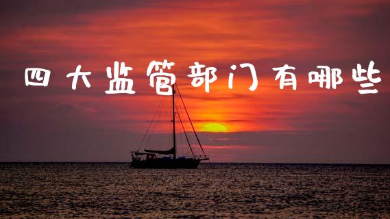 四大监管部门有哪些_https://wap.kuaijiepai.net_财务咨询_第1张