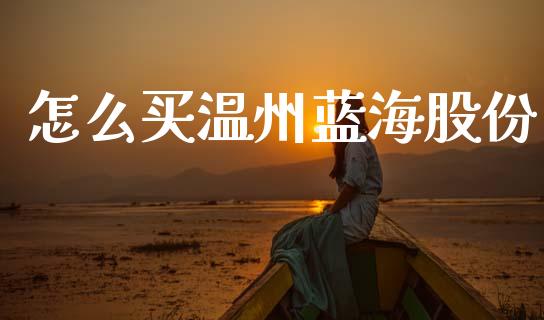 怎么买温州蓝海股份_https://wap.kuaijiepai.net_金融科技_第1张