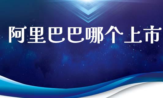 阿里巴巴哪个上市_https://wap.kuaijiepai.net_财务咨询_第1张