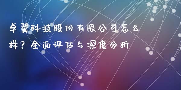 卓翼科技股份有限公司怎么样？全面评估与深度分析_https://wap.kuaijiepai.net_金融科技_第1张