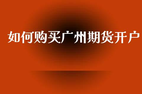 如何购买广州期货开户_https://wap.kuaijiepai.net_财务风控_第1张