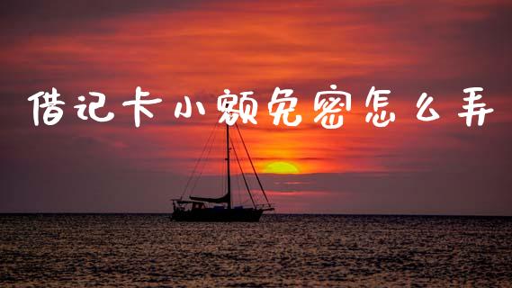 借记卡小额免密怎么弄_https://wap.kuaijiepai.net_金融科技_第1张
