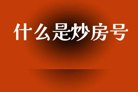 什么是炒房号_https://wap.kuaijiepai.net_财务咨询_第1张