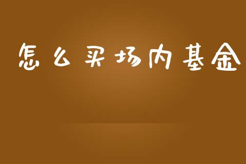 怎么买场内基金_https://wap.kuaijiepai.net_金融科技_第1张