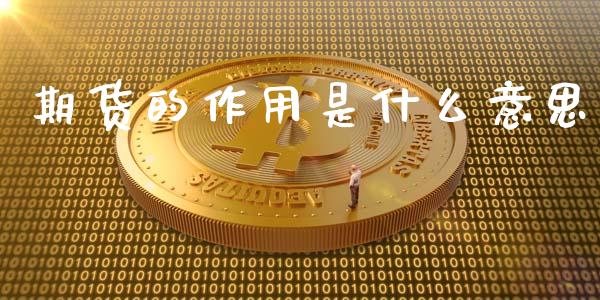 期货的作用是什么意思_https://wap.kuaijiepai.net_金融科技_第1张