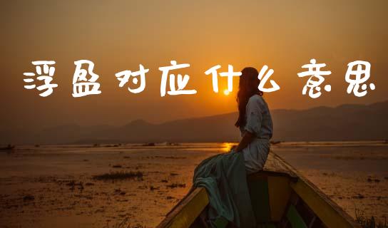 浮盈对应什么意思_https://wap.kuaijiepai.net_财务咨询_第1张