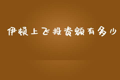 伊顿上飞投资额有多少_https://wap.kuaijiepai.net_财务咨询_第1张
