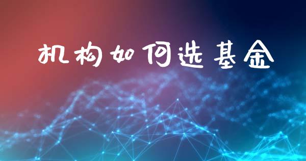 机构如何选基金_https://wap.kuaijiepai.net_财务风控_第1张
