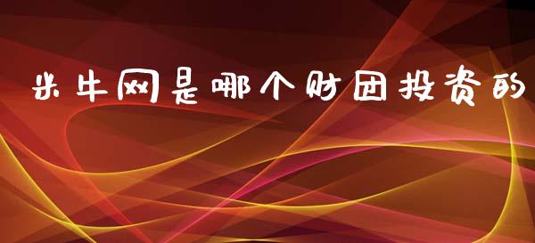米牛网是哪个财团投资的_https://wap.kuaijiepai.net_金融科技_第1张