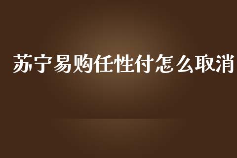 苏宁易购任性付怎么取消_https://wap.kuaijiepai.net_财务风控_第1张