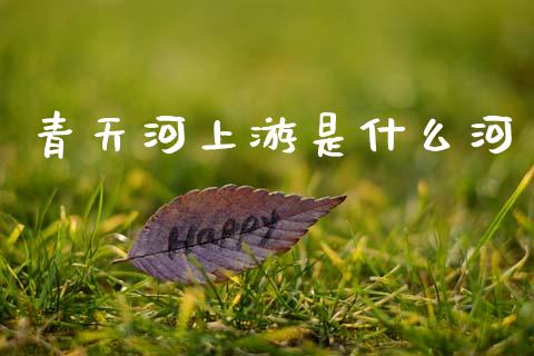 青天河上游是什么河_https://wap.kuaijiepai.net_金融科技_第1张