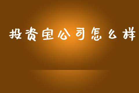 投资宝公司怎么样_https://wap.kuaijiepai.net_金融科技_第1张