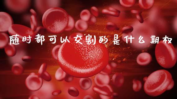 随时都可以交割的是什么期权_https://wap.kuaijiepai.net_金融科技_第1张