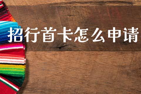 招行首卡怎么申请_https://wap.kuaijiepai.net_金融科技_第1张