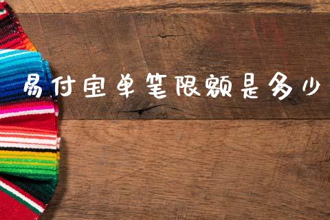 易付宝单笔限额是多少_https://wap.kuaijiepai.net_财务风控_第1张