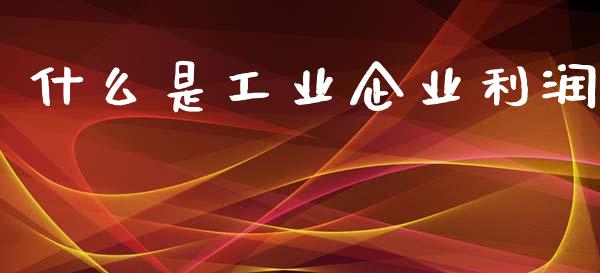 什么是工业企业利润_https://wap.kuaijiepai.net_外汇交易_第1张