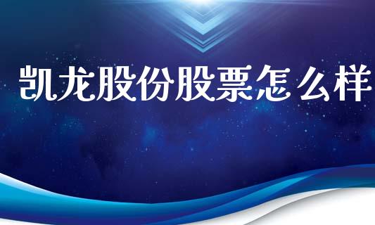 凯龙股份股票怎么样_https://wap.kuaijiepai.net_财务风控_第1张