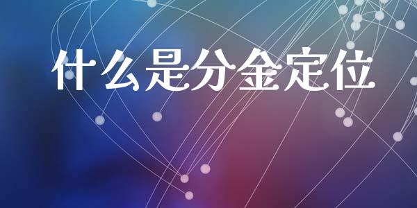 什么是分金定位_https://wap.kuaijiepai.net_外汇交易_第1张