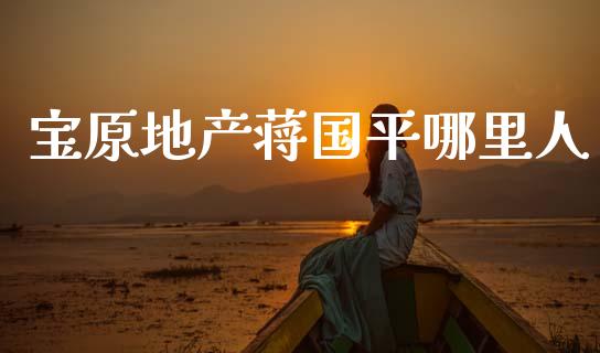 宝原地产蒋国平哪里人_https://wap.kuaijiepai.net_金融科技_第1张