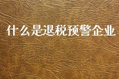 什么是退税预警企业_财务风控_第1张_金融科技_财务风控_外汇交易_财务咨询 什么是退税预警企业_https://wap.kuaijiepai.net_财务风控_第1张