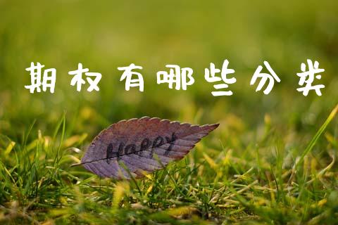 期权有哪些分类_https://wap.kuaijiepai.net_外汇交易_第1张